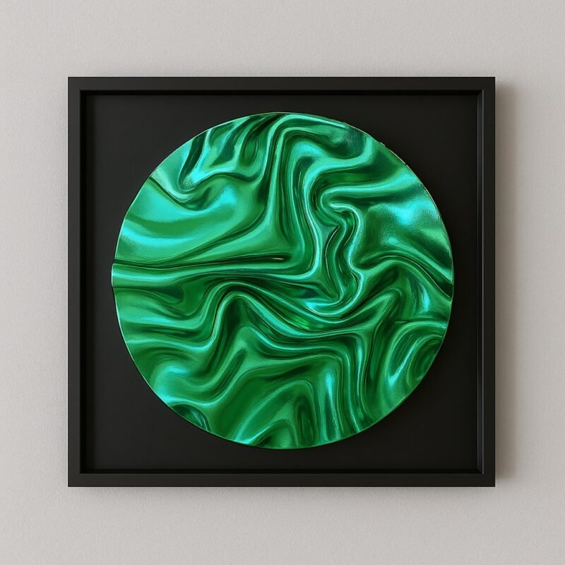 Obraz abstrakcja zielony 104x104cm