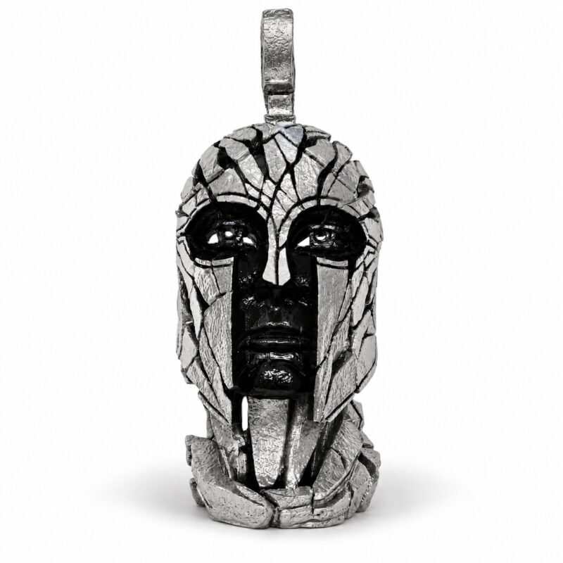 Srebrna figurka Spartanin Hełm 62cm