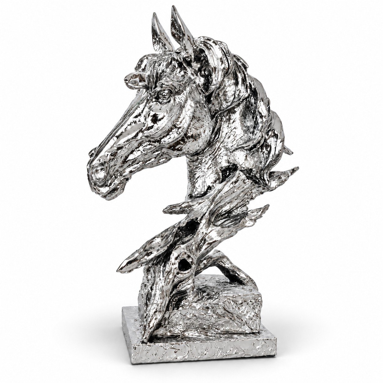 Srebrna figurka Koń 38cm - obrazek 1