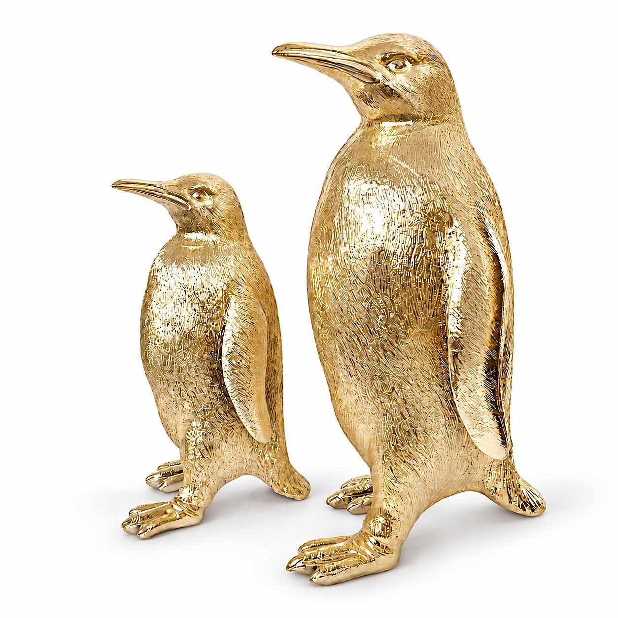 Złota figurka Pingwin 43cm / 58cm - obrazek 1