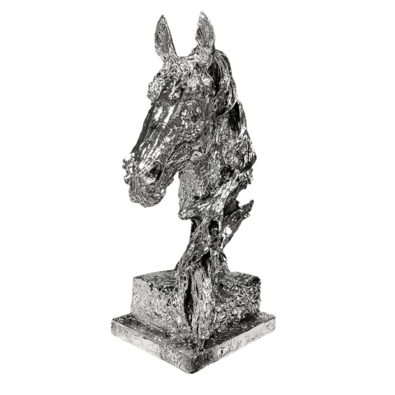 Srebrna figurka Koń 38 cm - obrazek 2