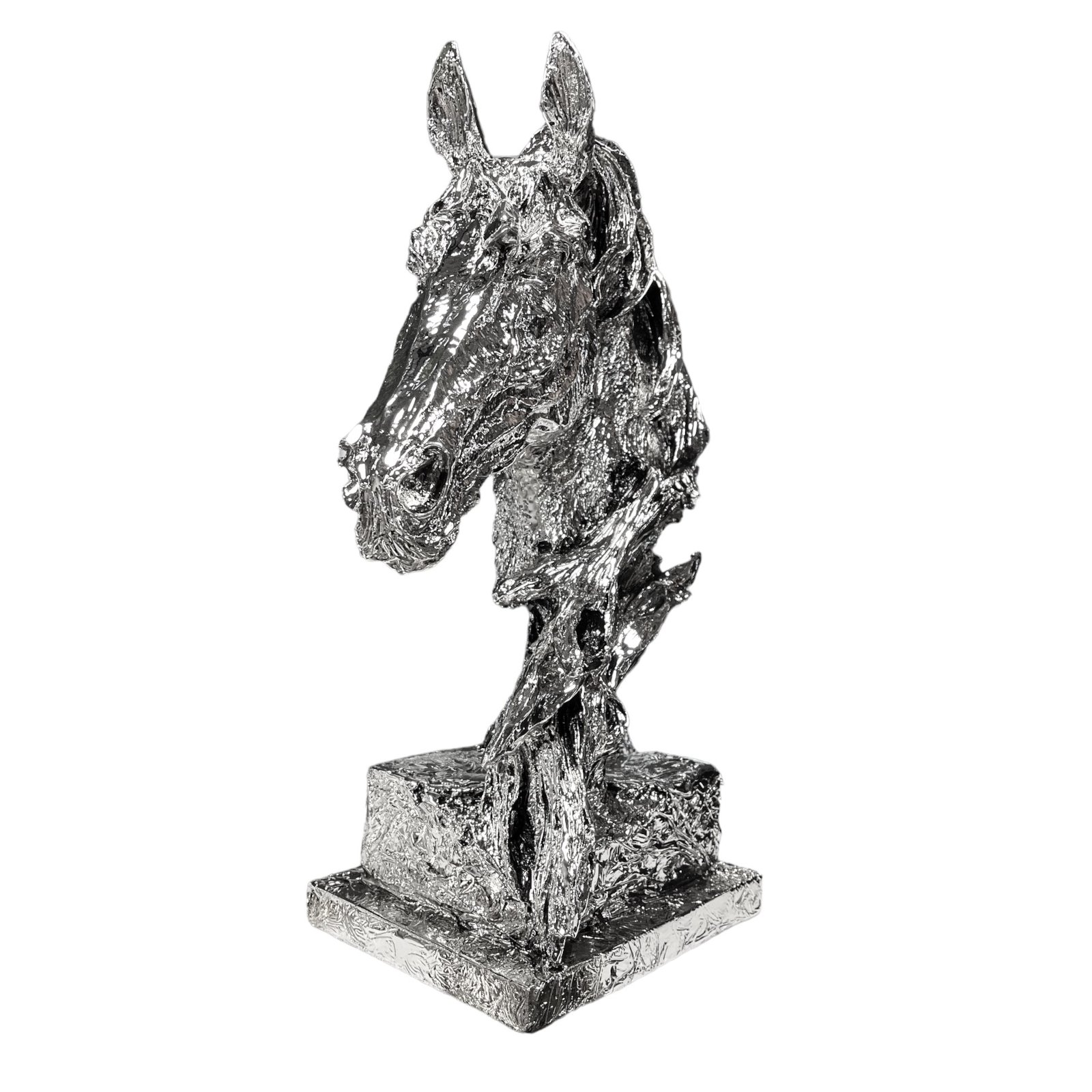 Srebrna figurka Koń 38 cm - obrazek 2