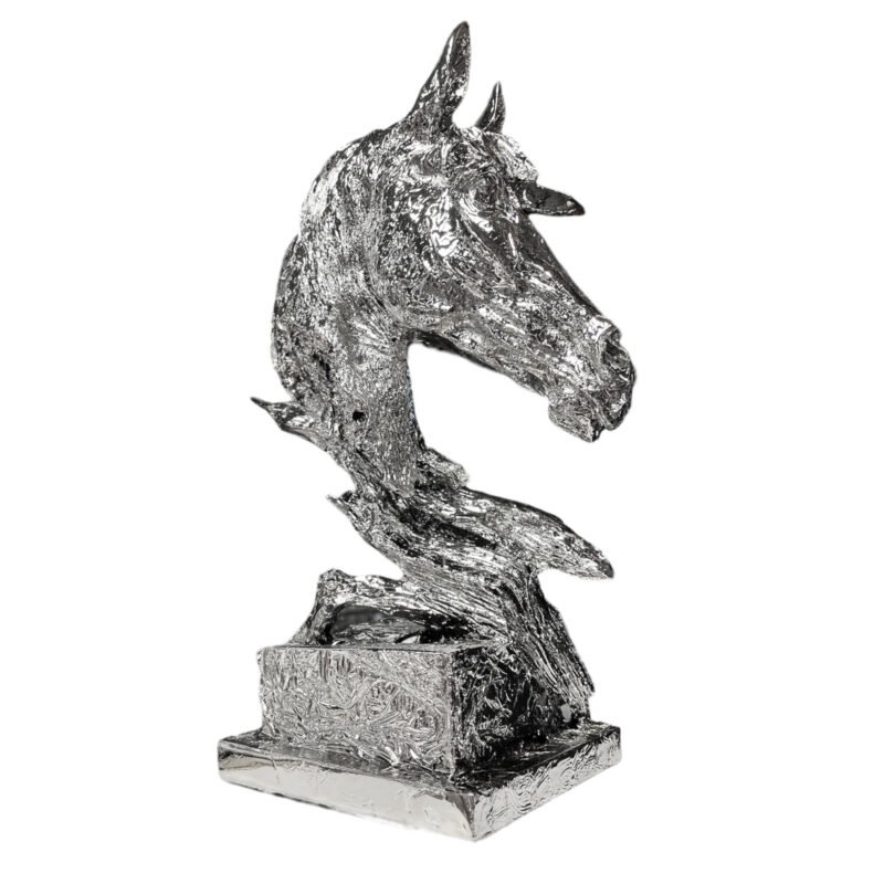 Srebrna figurka Koń 38 cm - obrazek 3