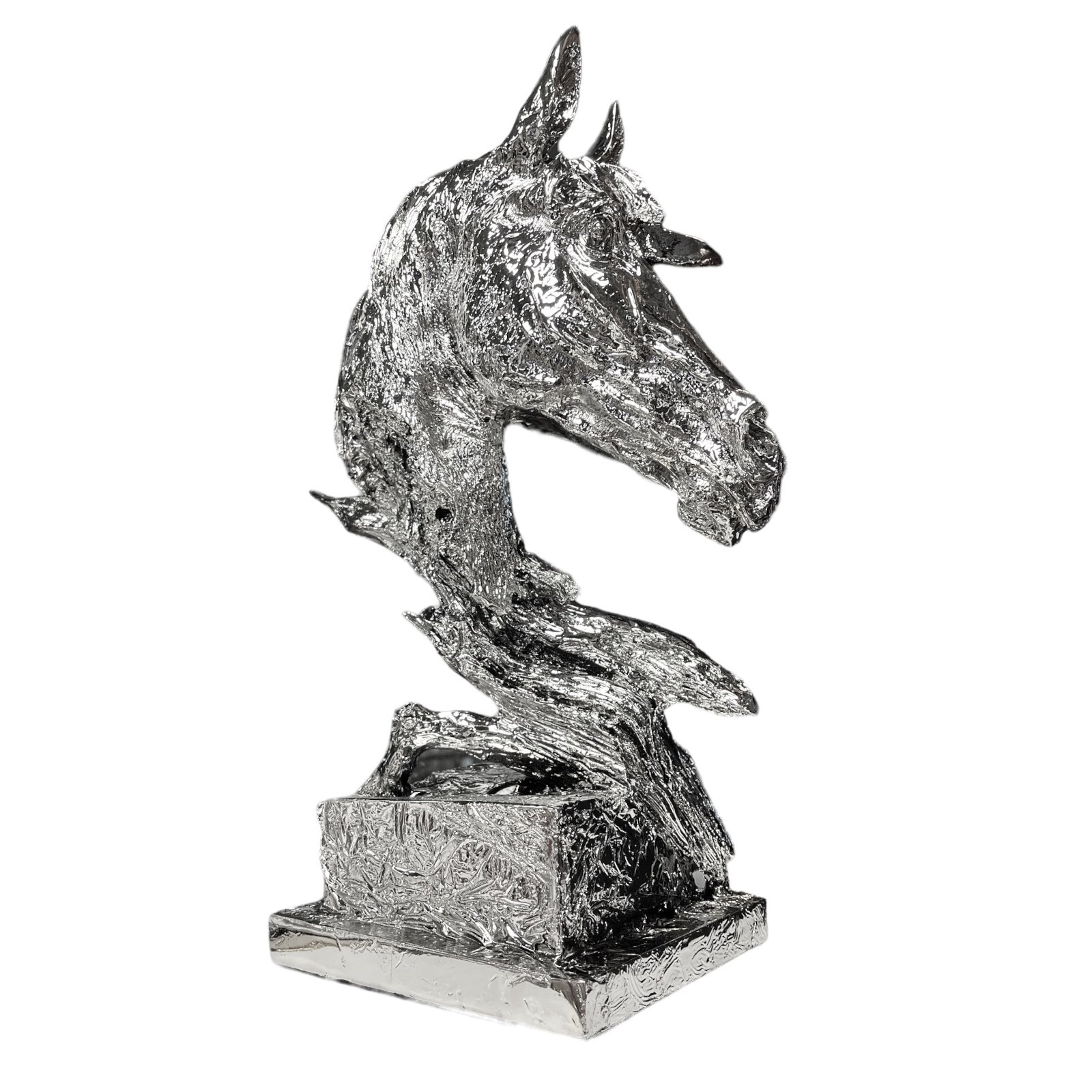 Srebrna figurka Koń 38 cm - obrazek 3
