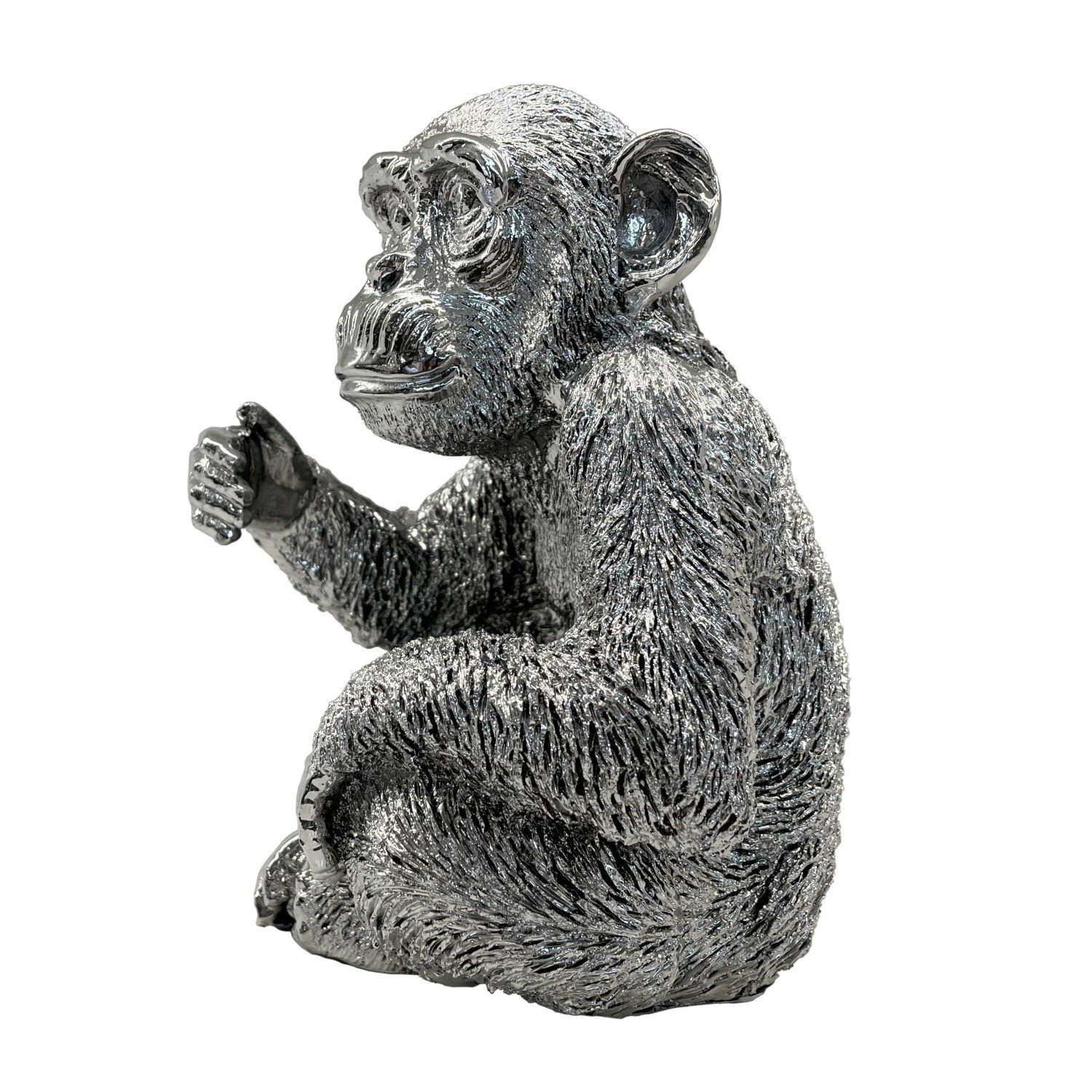 Srebrna figurka Małpa 27 cm - obrazek 2