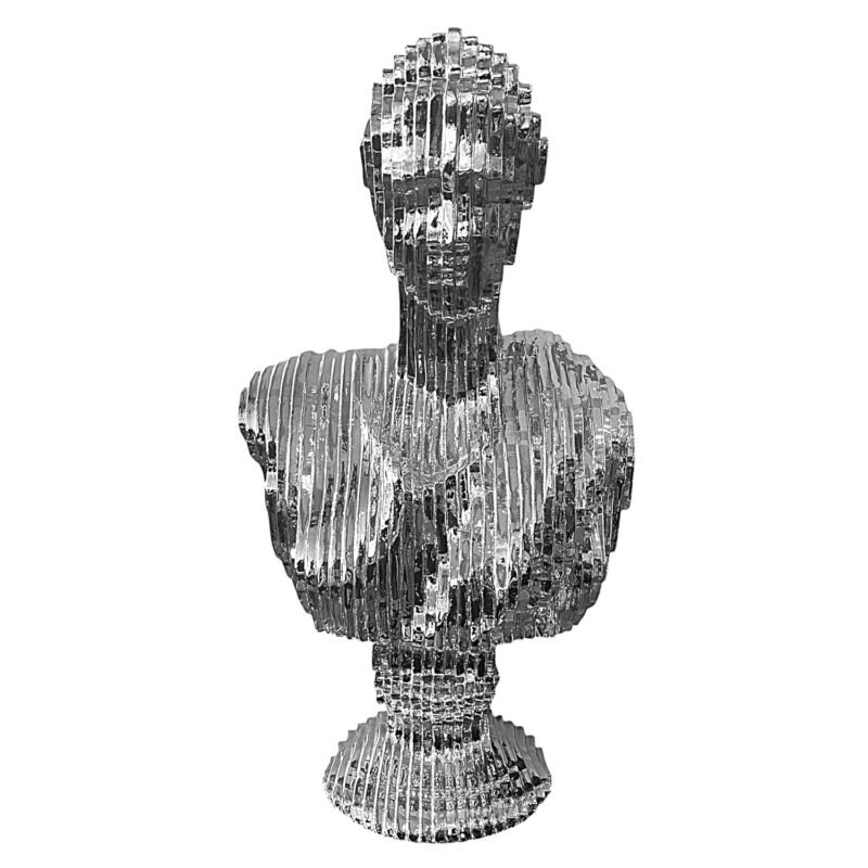 Srebrna figurka Popiersie Kobiety 50 cm