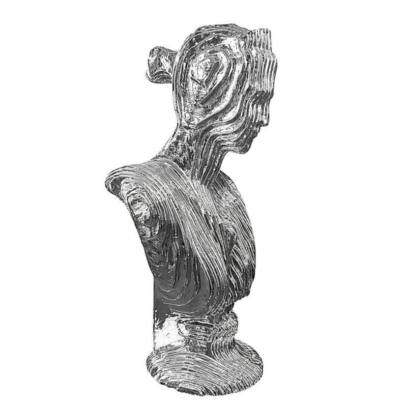 Srebrna figurka Popiersie Kobiety 50 cm - obrazek 2