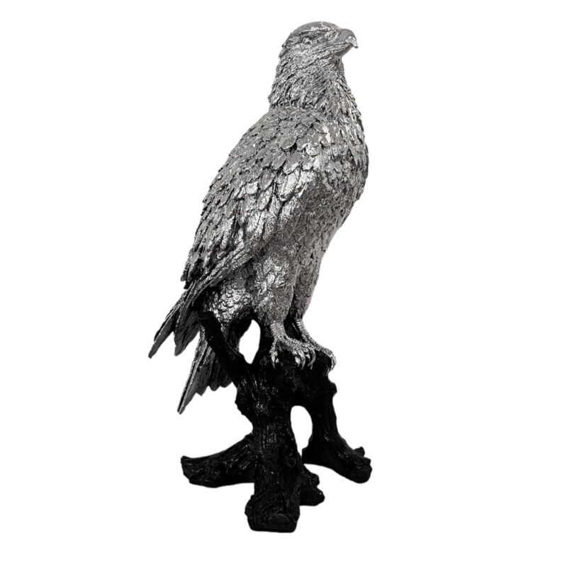 Srebrna figurka Orzeł na gałęzi 66cm