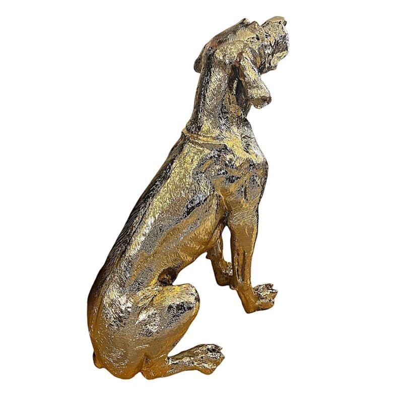 Złota figurka Pies myśliwski 86 cm - obrazek 3