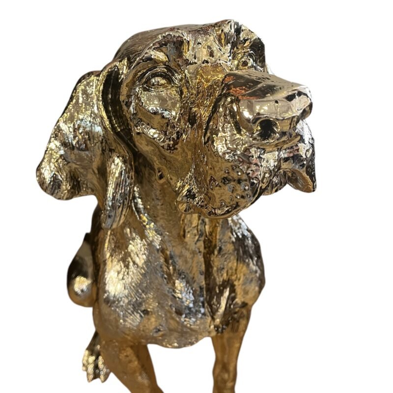 Złota figurka Pies myśliwski 86 cm - obrazek 2