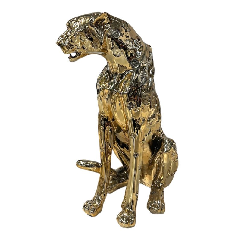 Złota figurka Pantera 63 cm - obrazek 2
