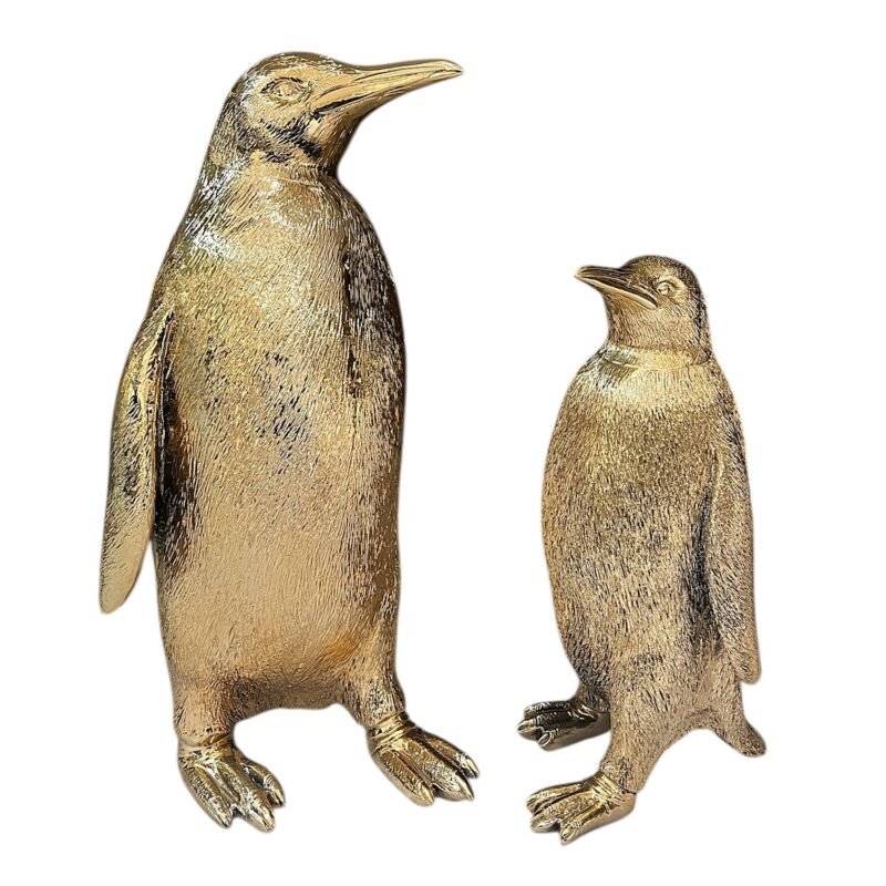 Złota figurka Pingwin 43cm / 58cm