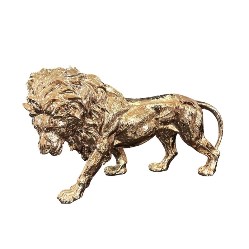 Złota figurka Lew 43 cm