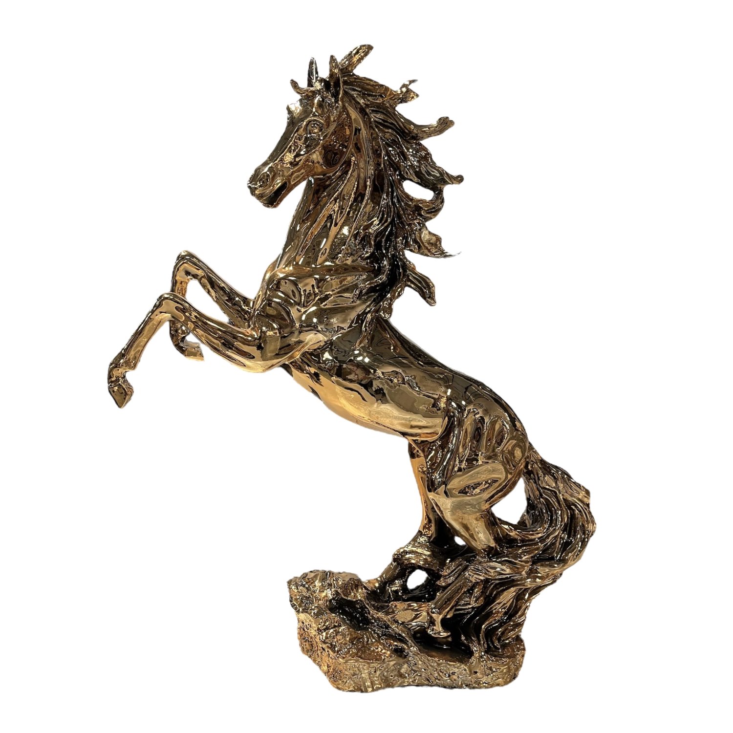 Złota figurka Koń 59 cm