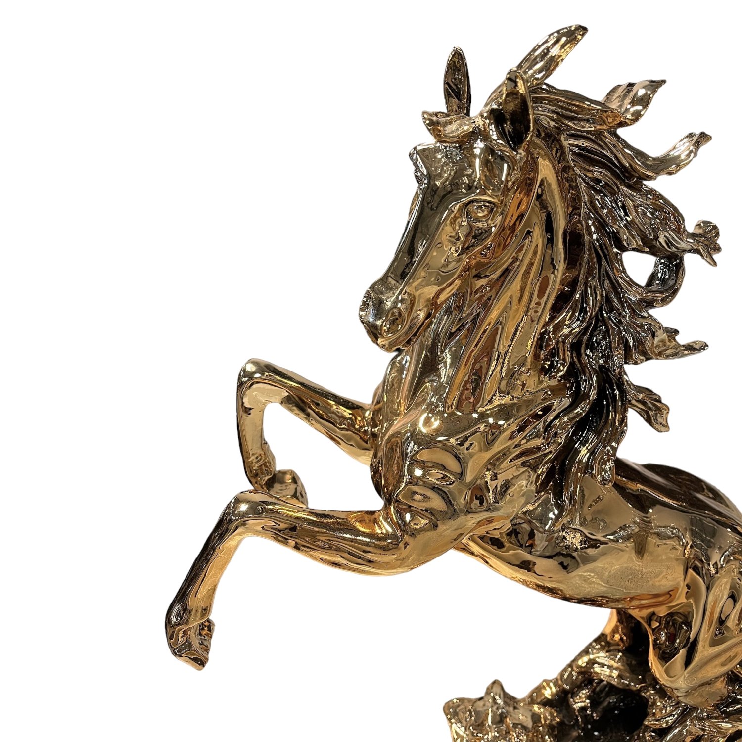 Złota figurka Koń 59 cm - obrazek 2