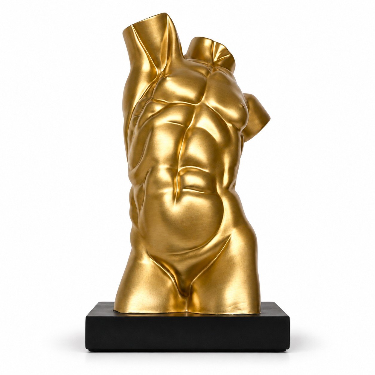 Złota matowa figurka Nagi Mężczyzna 44cm - obrazek 1