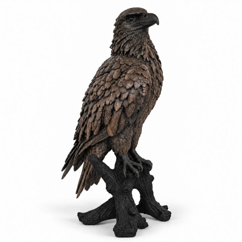 Antyczna szampańska figurka Orzeł na gałęzi 66cm