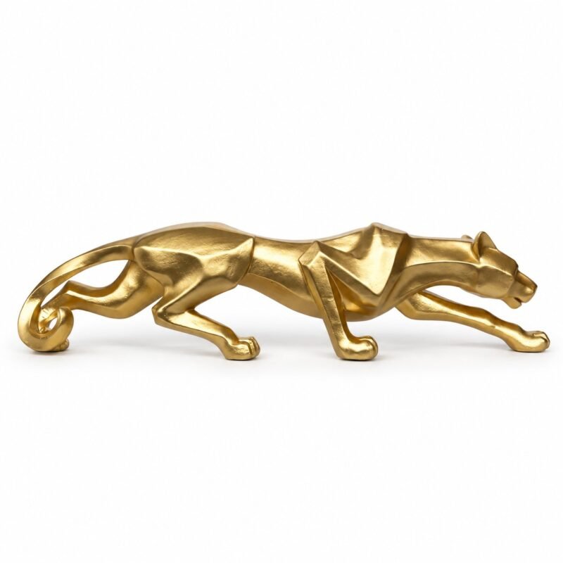 Złota matowa figurka Pantera 72cm